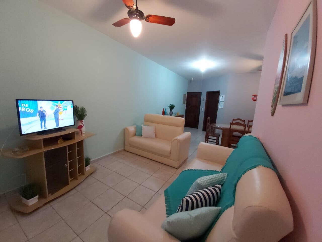 Apartamento 3 Quartos com Ar e Piscina para 8 · Praia Grande - foto 1